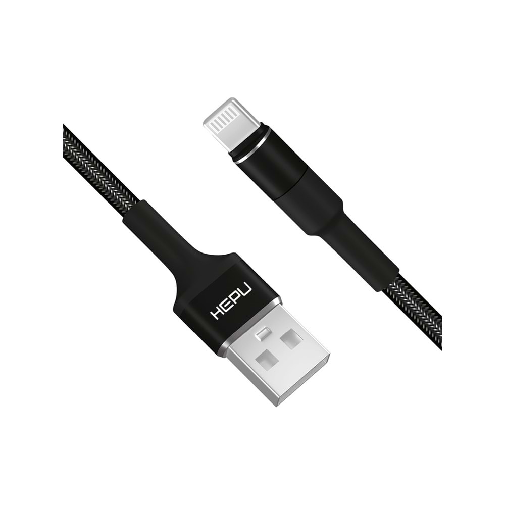 HEPU HP-416 SOLID USB LIGHTNING ŞARJ KABLOSU SİYAH 1MT