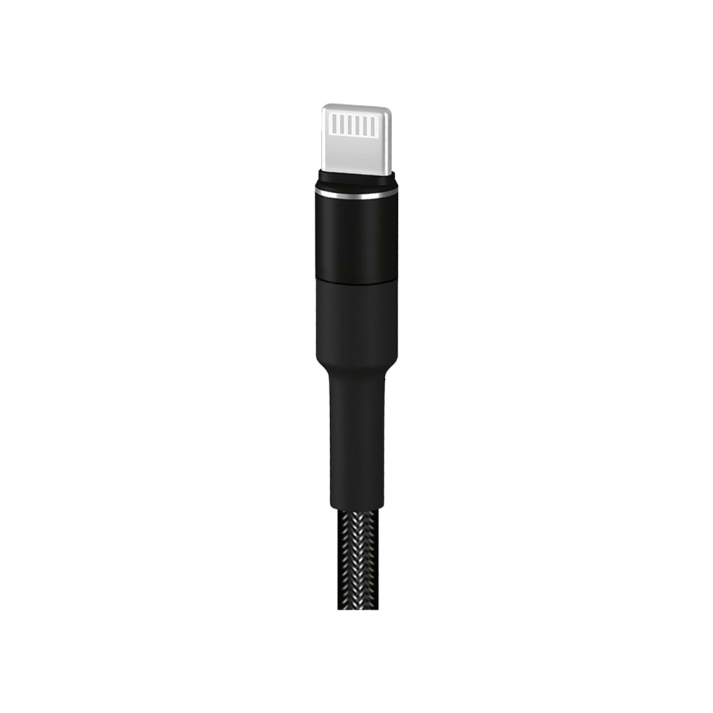 HEPU HP-416 SOLID USB LIGHTNING ŞARJ KABLOSU SİYAH 1MT