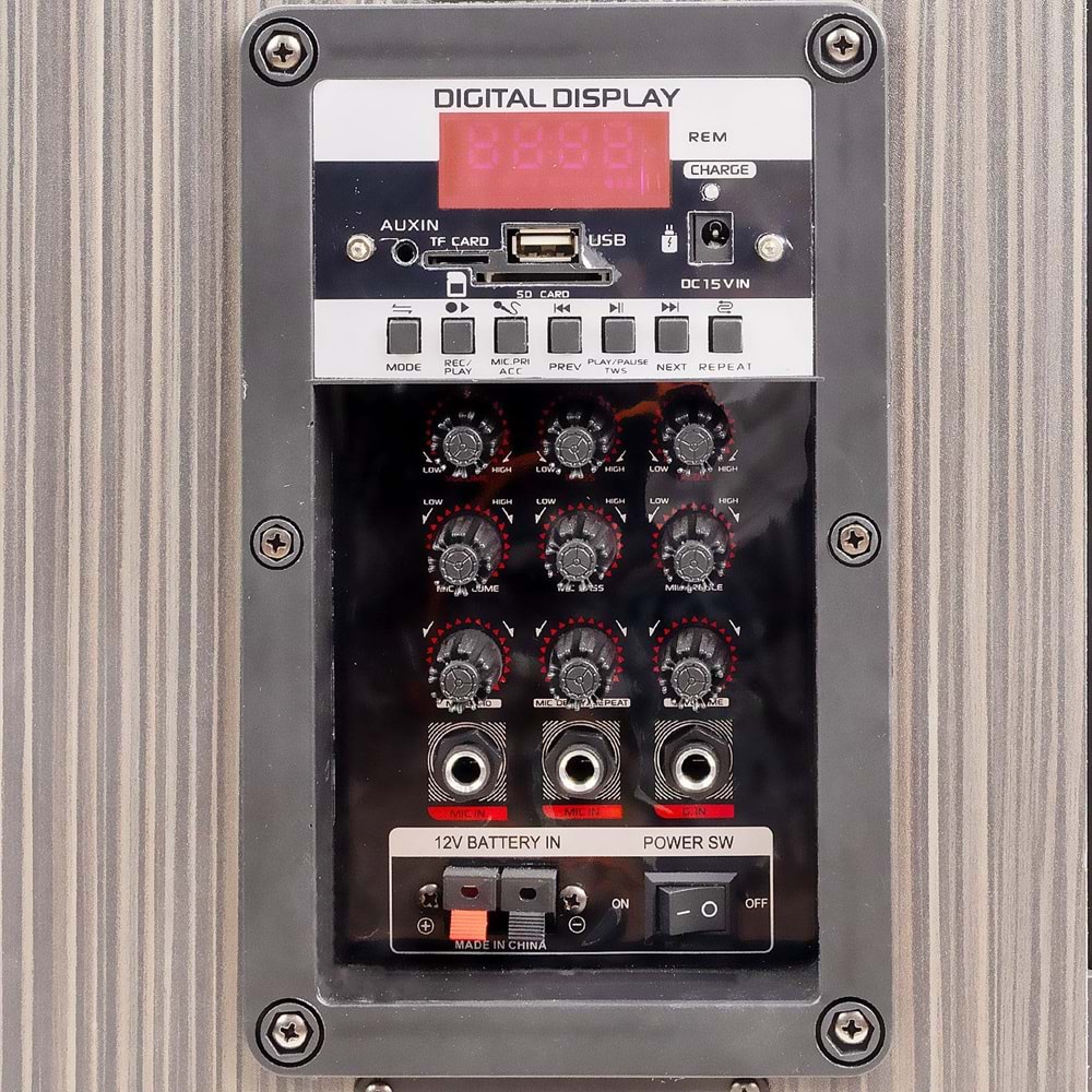 HEPU HP-926 Taşınabilir Bluetooth Hoparlör – 40W Güç, 2 Mikrofonlu, TWS Destekli