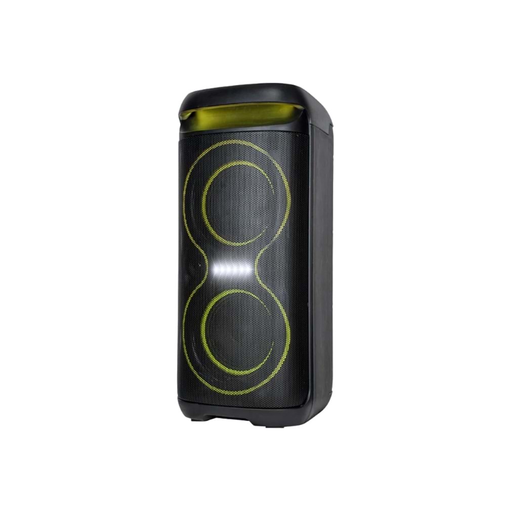 HEPU HP-954 Kablosuz Mikrofonlu RGB Işıklı Partybox Hoparlör – 40W Güç + TWS + Bluetooth + Uzaktan Kumanda