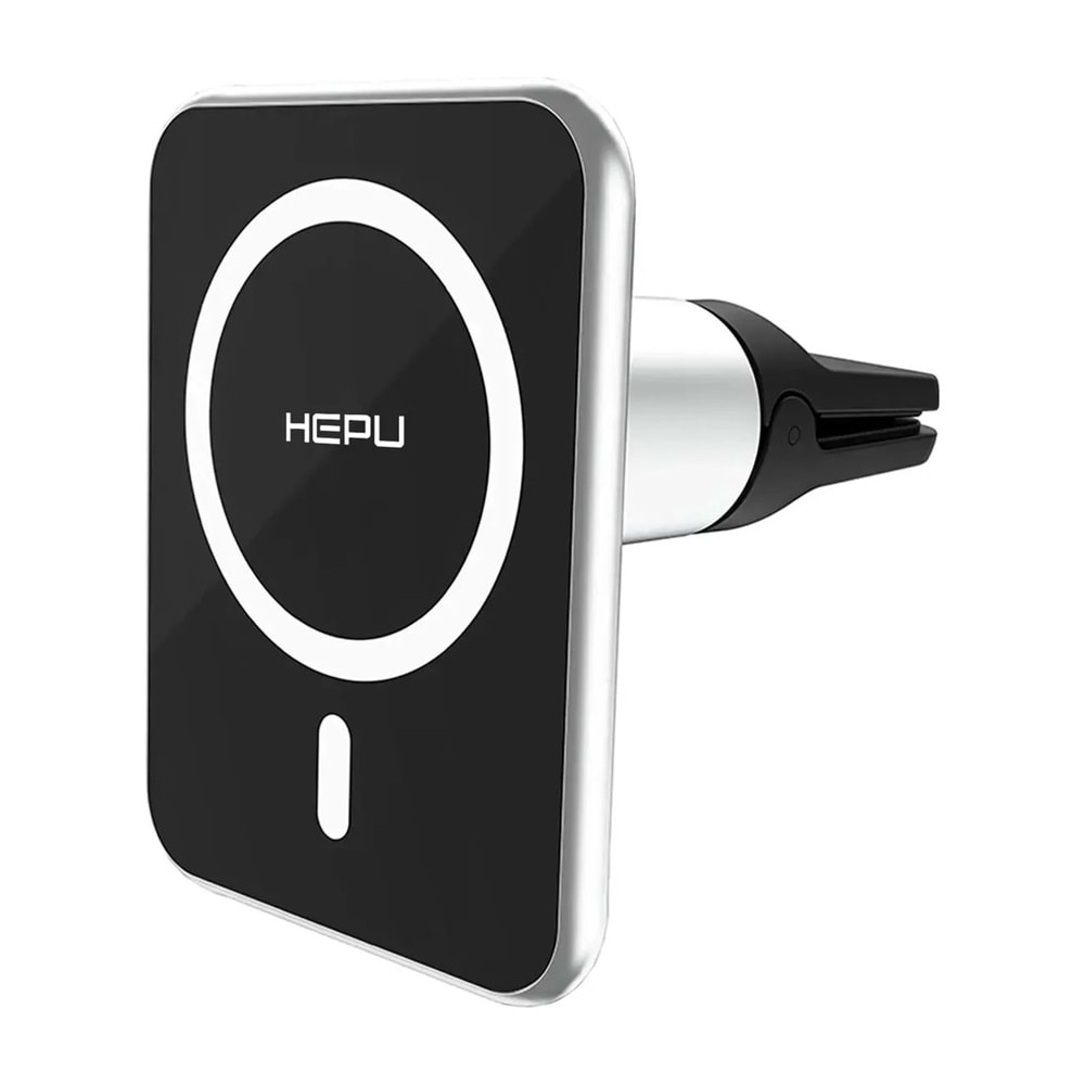 HEPU HP-07 MAGSAFE UYUMLU 15W KABLOSUZ ŞARJ ARAÇ İÇİ TELEFON TUTACAĞI