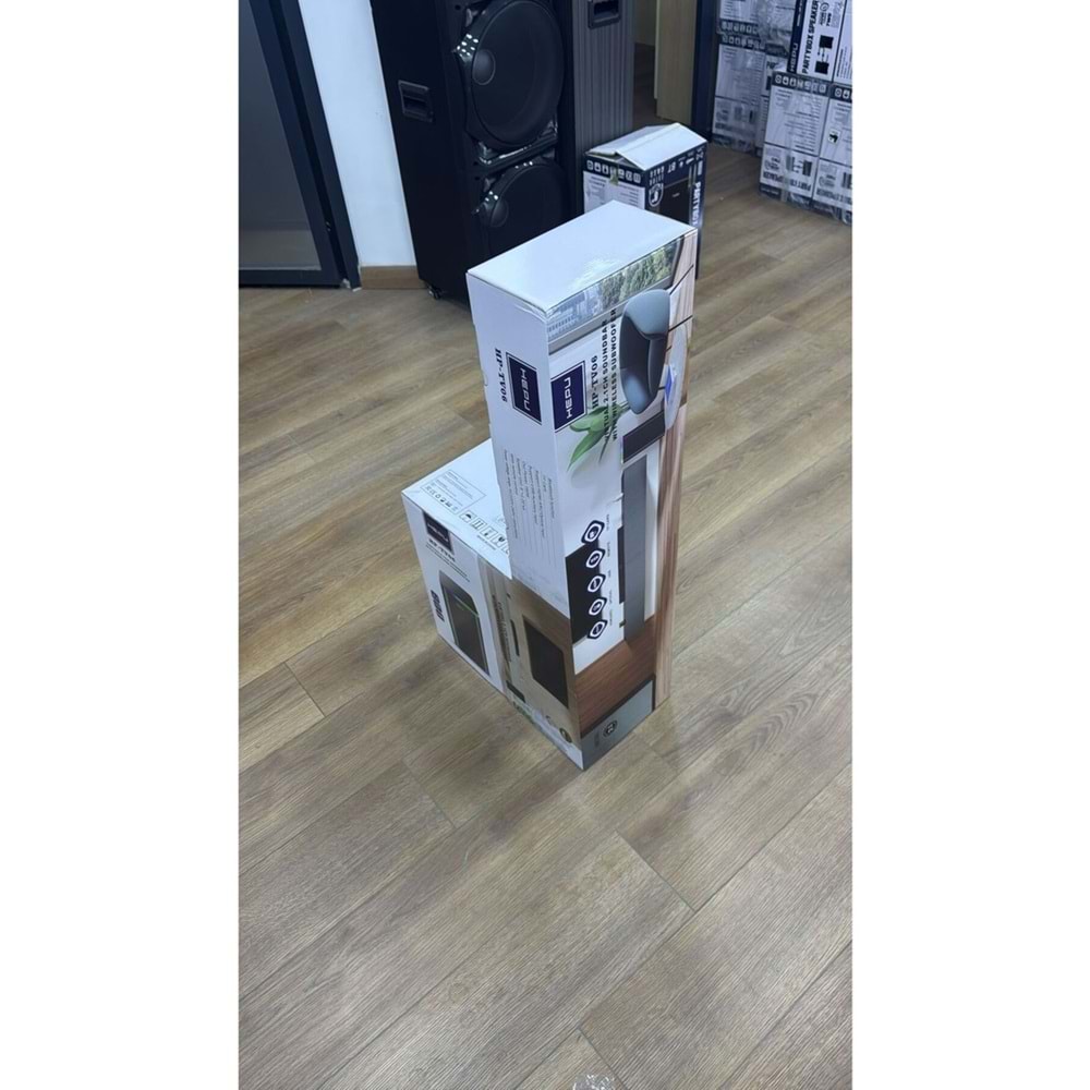 HEPU HP-TV06 Soundbar Kablosuz Ev Sinema Sistemi Stereo Hd Ses Kalitesi 100 Watt Amfi 80 Watt Soundbar Bt