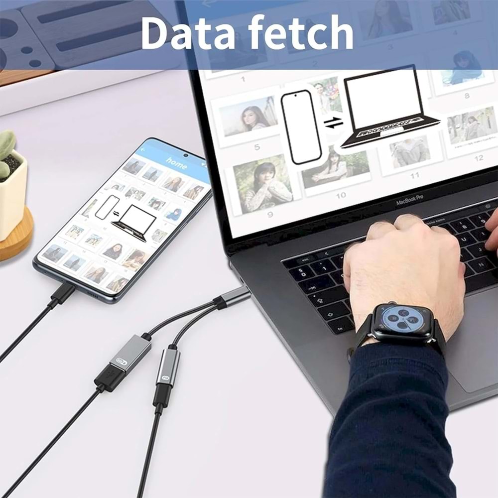 HEPU HP-Z05 TYPE-C TO TYPE-C+USB