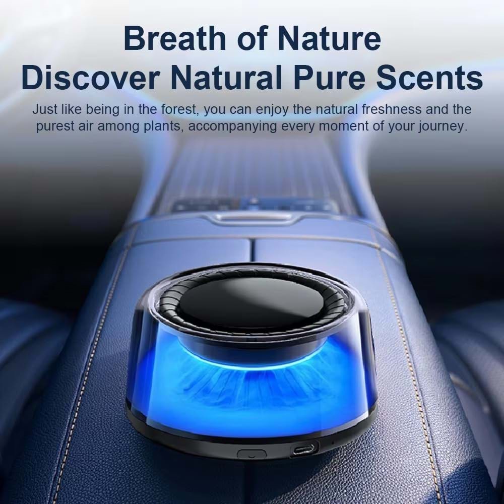 HARVOX HX-CF001 Premium Akıllı Araba Akıllı Aromaterapi Spreyi Otomatik Açma / Kapama | Araba Difüzörü Renkli Ortam Işığı ve Sis Kokusu