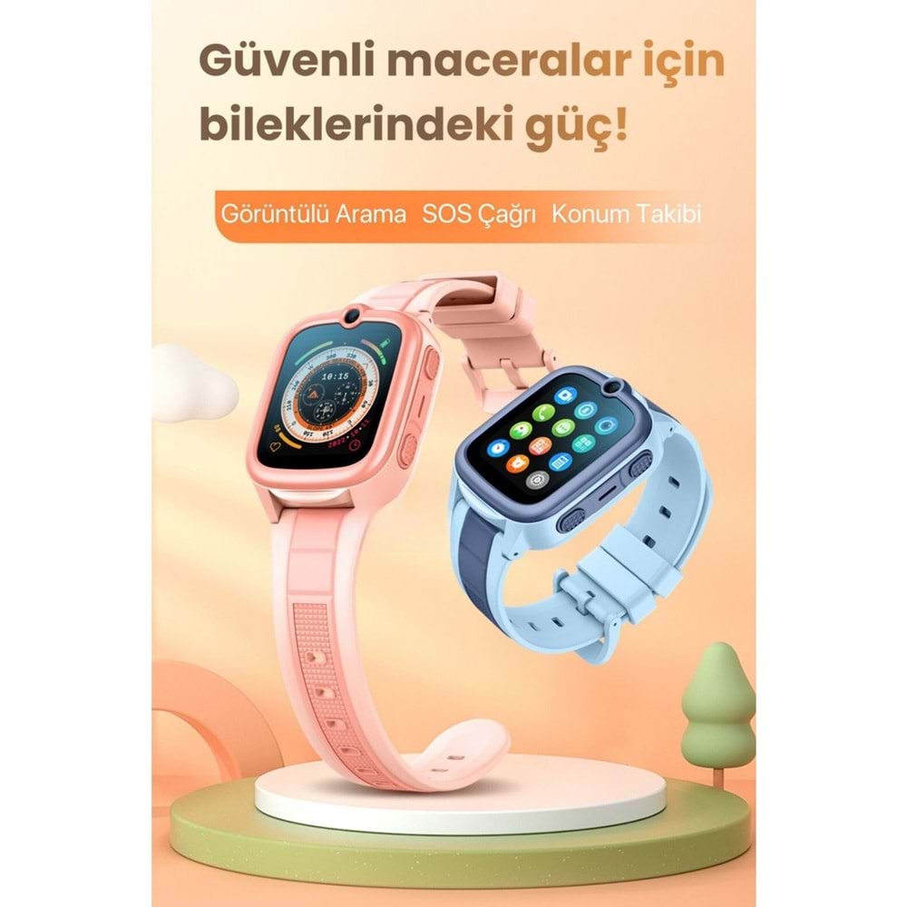 Harvox 4g Pro + Plus Android Sim Kartlı Akıllı Çocuk Saati | Gps Konum, Kamera, Görüntülü Görüşme