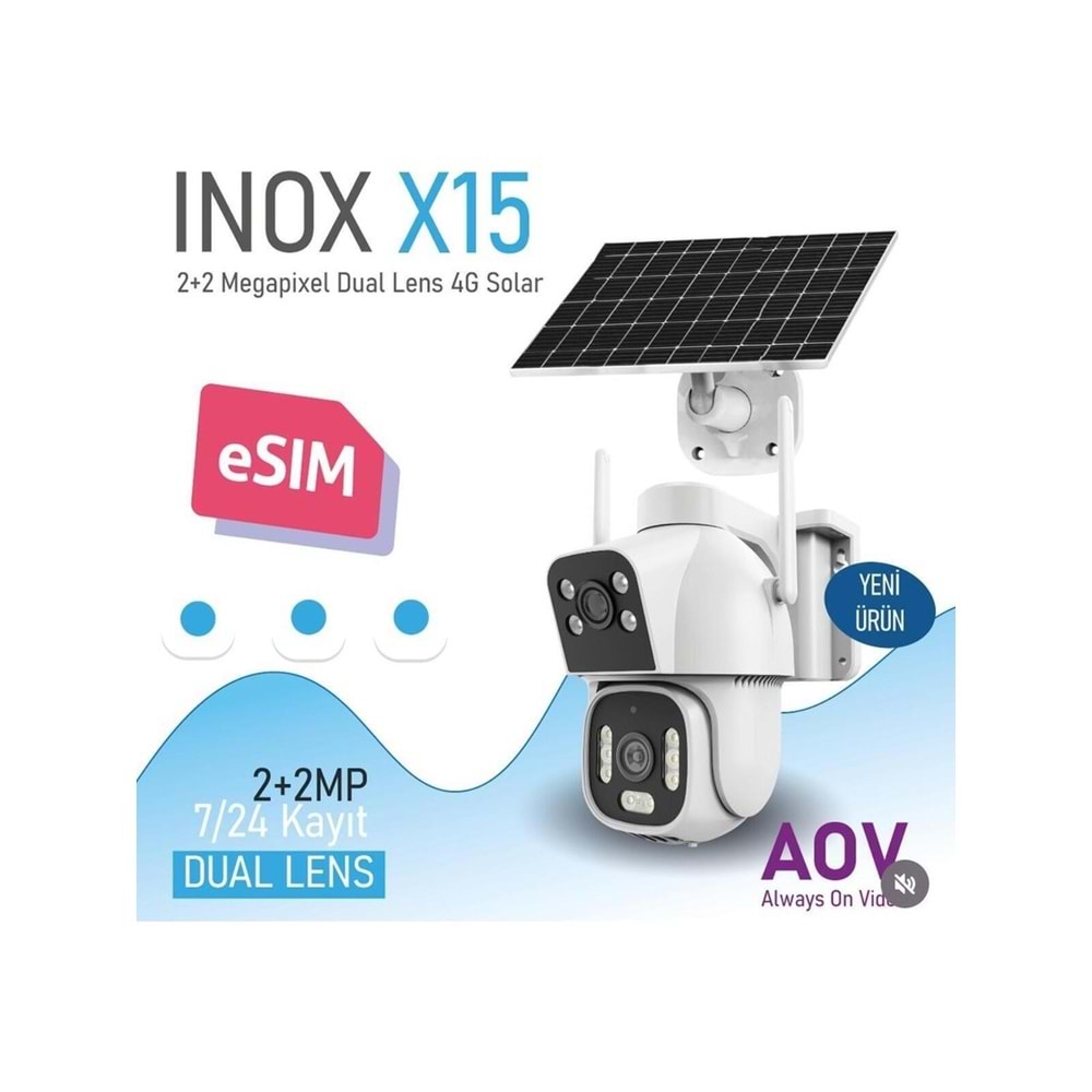 INOX X15 4G PTZ Kamera Beyaz Renk Yüksek Çözünürlük ve Gece Görüşü Özellikleriyle Tüm Mekanlar İçin