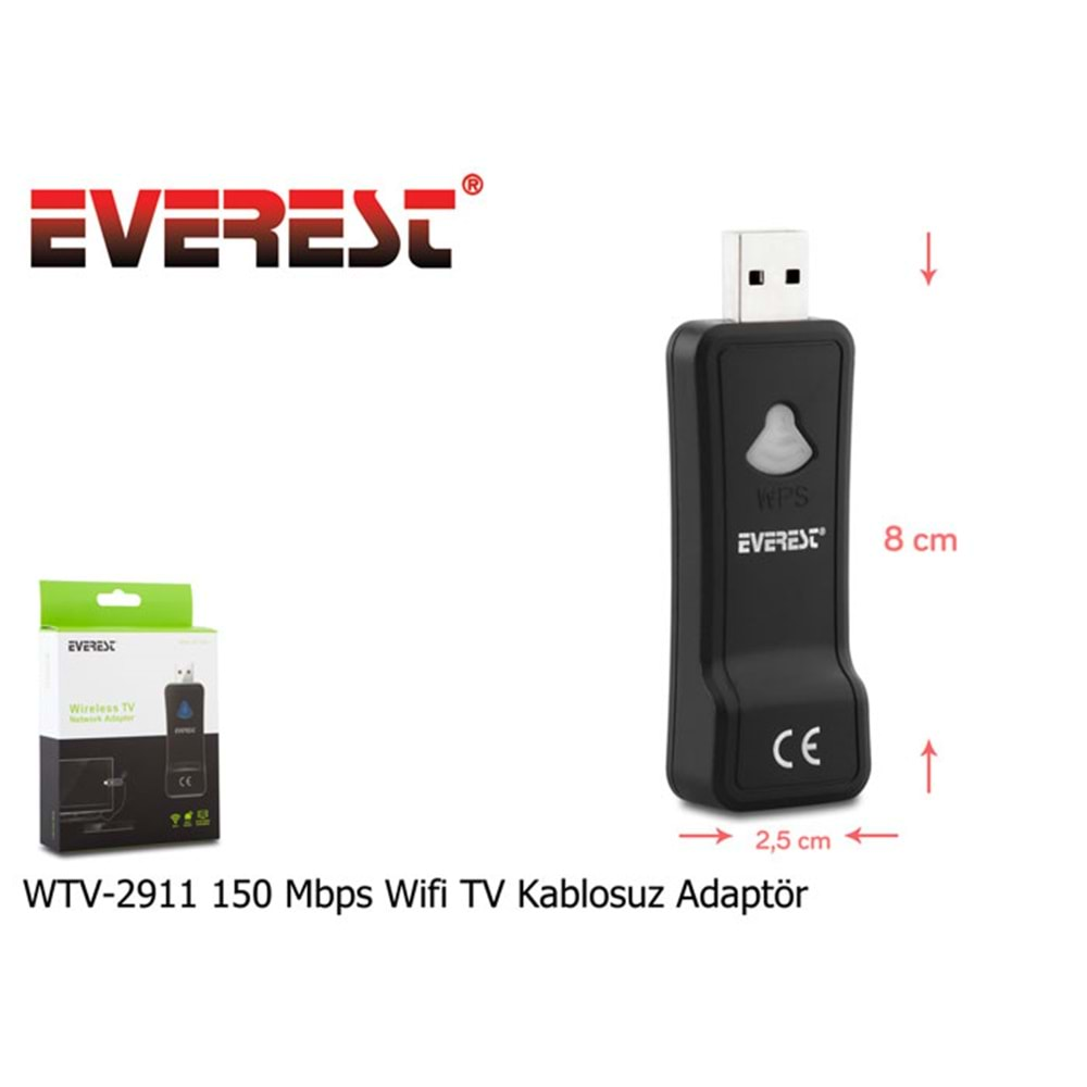 EVEREST WTV-2911 TV KABLOSUZ ADAPTÖR