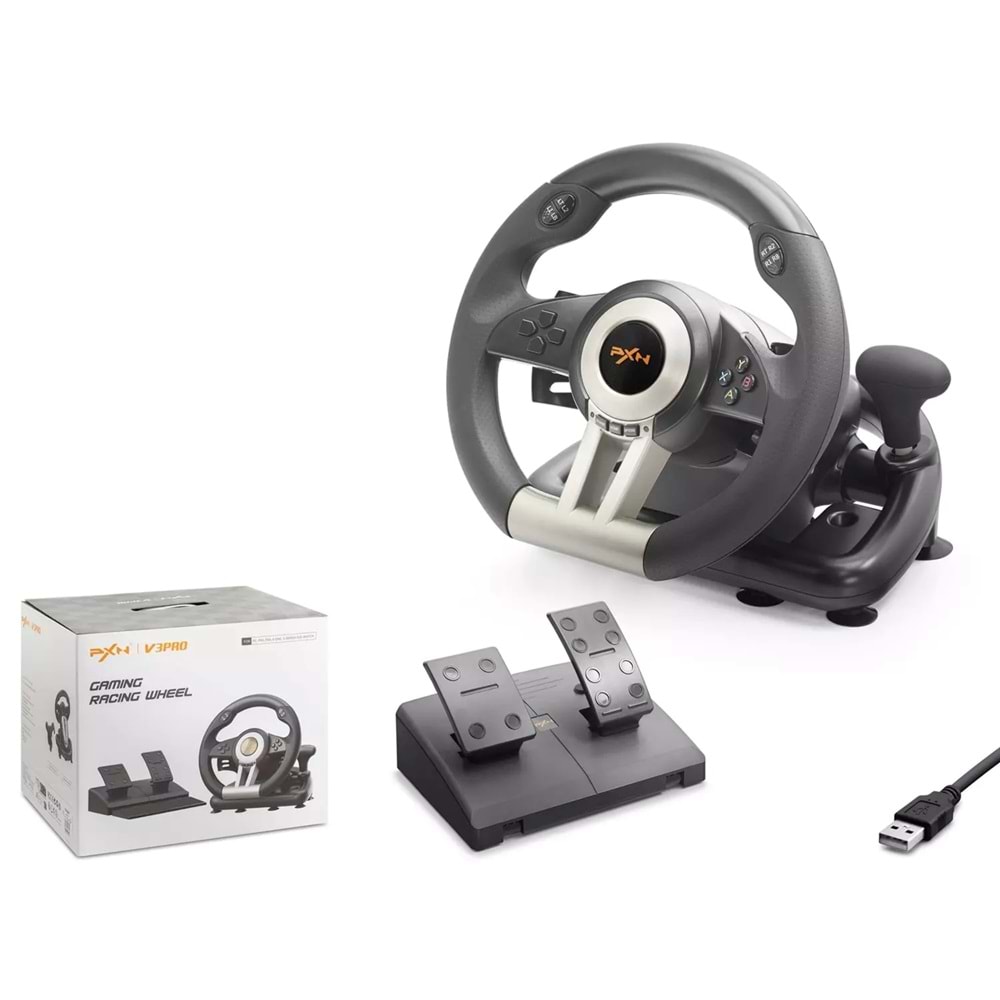 Nodar Nd700 Pxn V3 Pro Direksiyon Seti Ps4/Ps3/Pc/Xbox one/Xbox Series X|S Switch Siyah