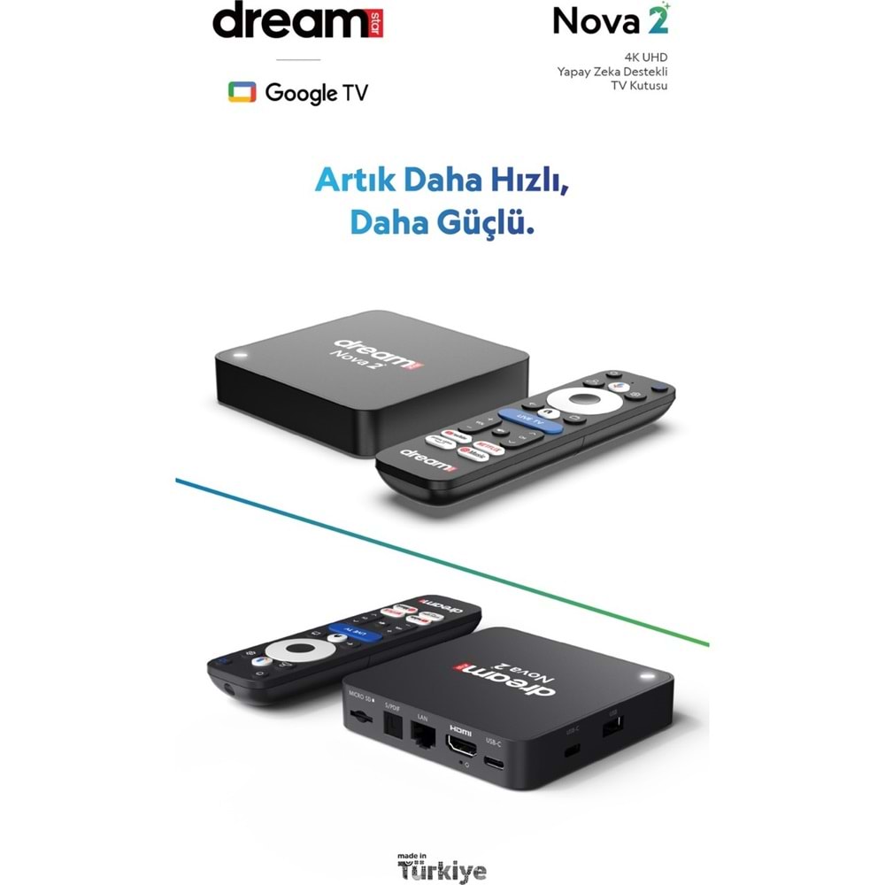 DREAMSTAR Nova 2 | 4K | Android 14 | 2GB Ram | 32GB Hafıza