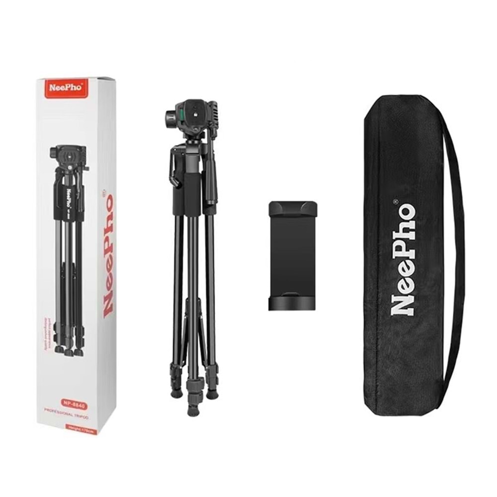 NP-8840 dijital kamera Tripod ile taşıma çantası ile telefon tutucu standı