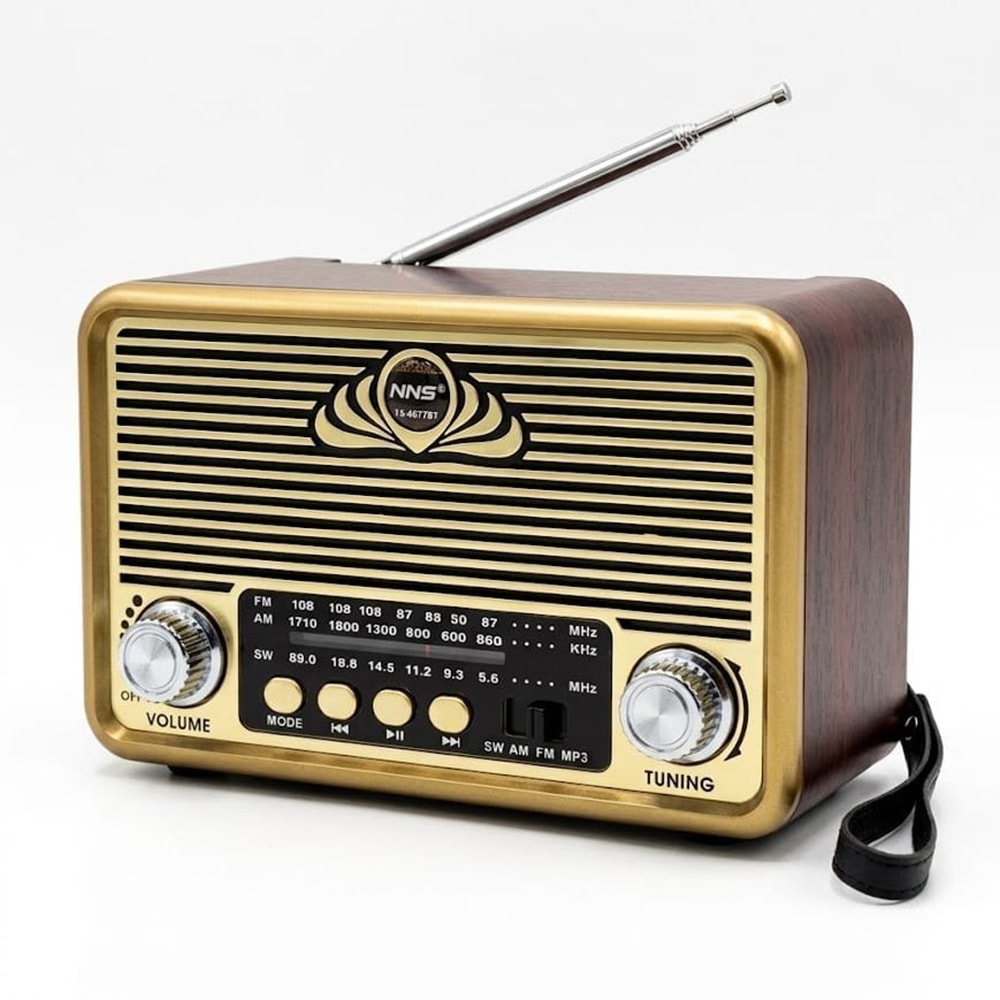 GLR NS-6675BT Nostaljik Görünümlü Bluetooth Radyo Hoparlör