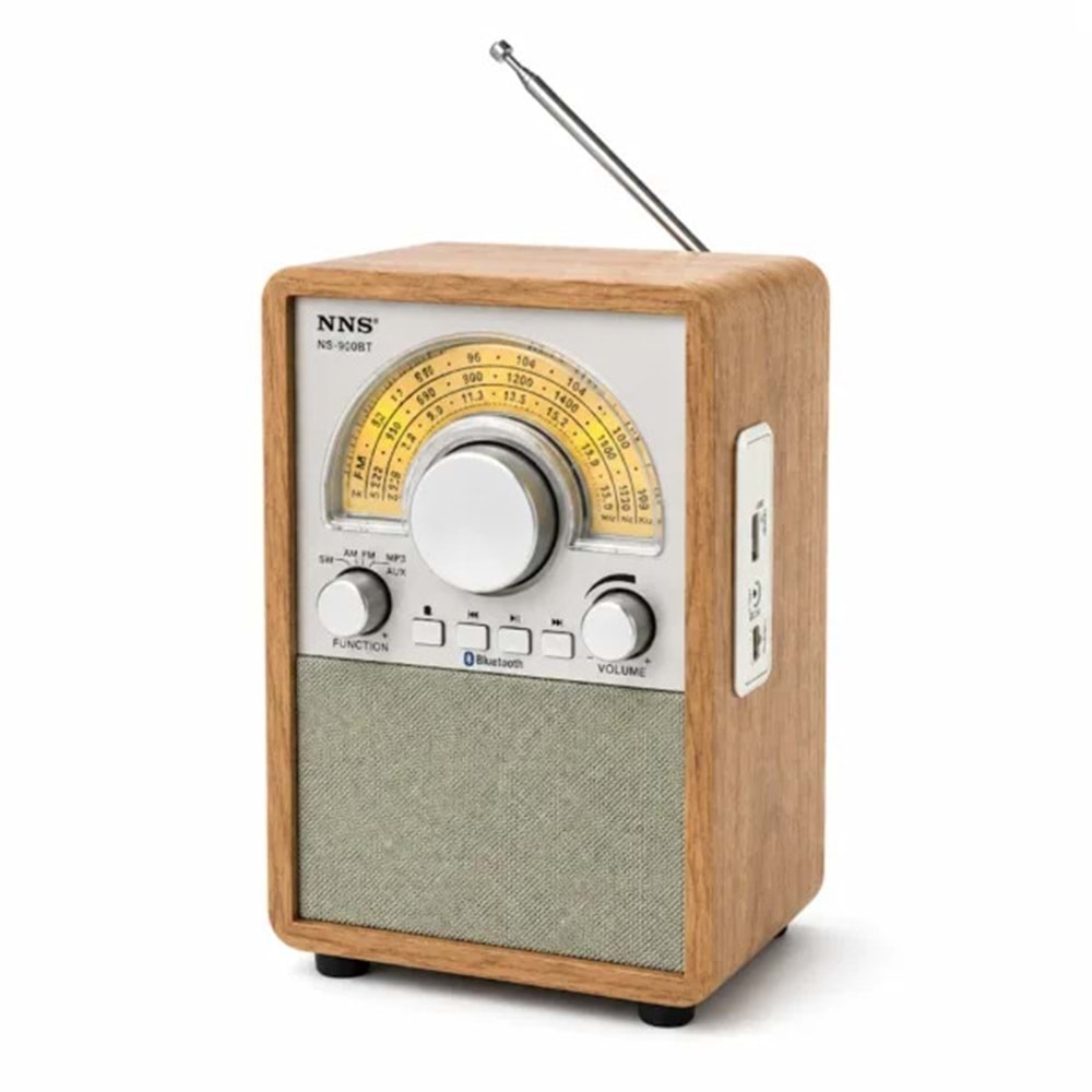 GLR NS-900BT Nostaljik Görünümlü Bluetooth Radyo Hoparlör