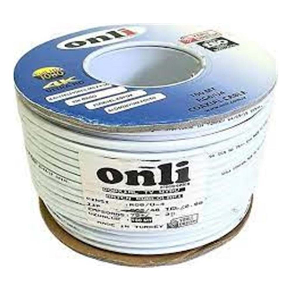 ONLİ RG6/U4 48 TEL 0.90 (CCS/AL) ANTEN KABLOSU