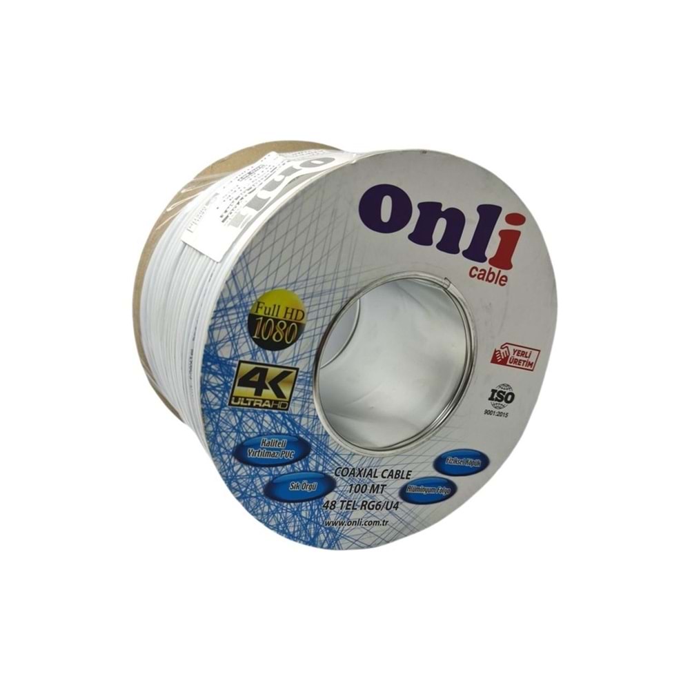 ONLİ RG6/U4 48 TEL 0.90 (CCS/AL) ANTEN KABLOSU