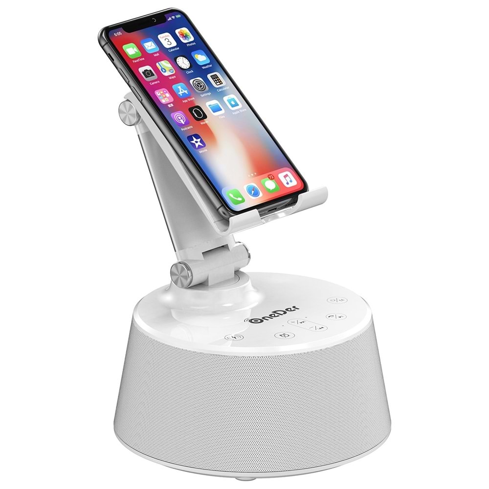 OnDr V02 Wireless Şarjlı Dokunmatik Digital Saat Kablosuz Stereo Hoparlör - Speaker