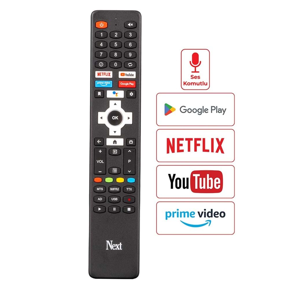 EUROBOX OTV2434 NEXT GOOGLE ANDROİD TVKUMANDASI SES KOMUT YOKTUR