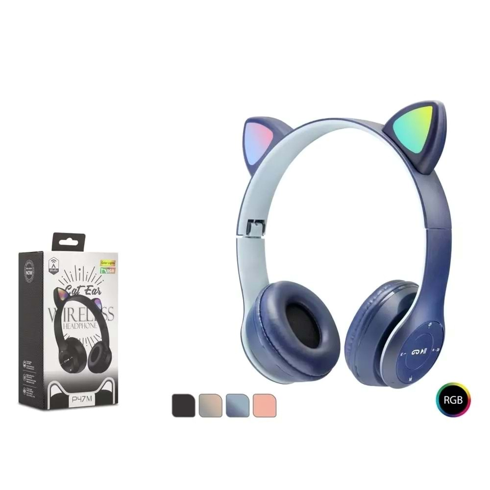 HADRON P47M BLUETOOTH RGB CAT KULAKLIK