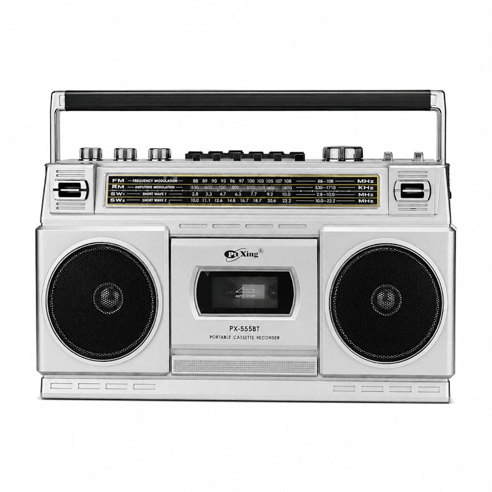 GLR PX-555BT Nostaljik Kaset Çalar Görünümlü Bluetooth Radyo Hoparlör