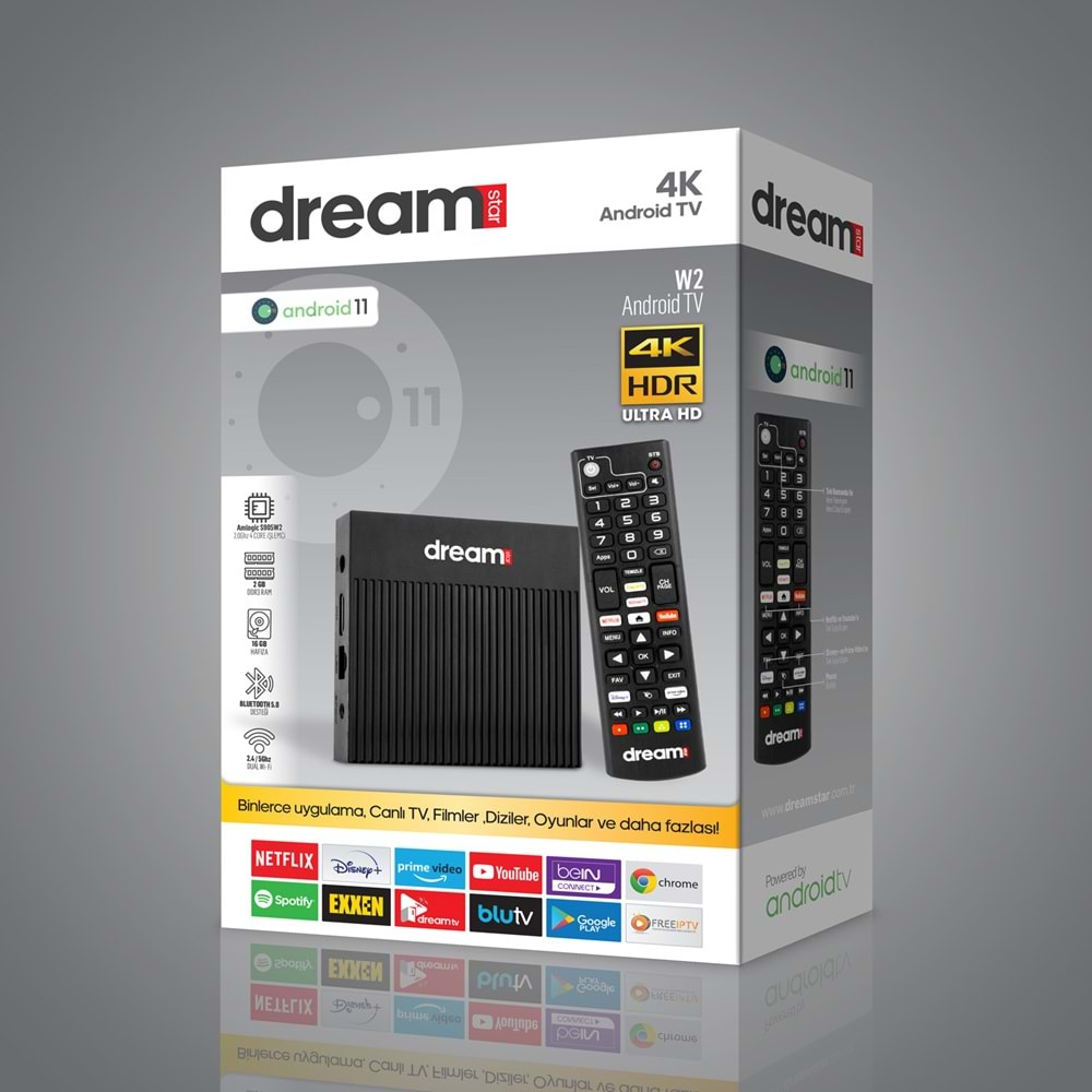 DREAMSTAR W2 ANDROİD BOX