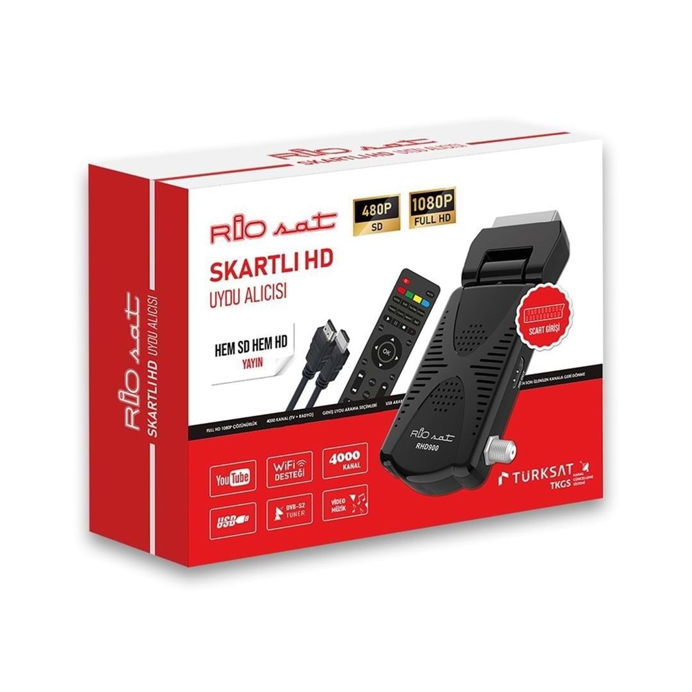 RİOSAT RHD900 SKARTLI HD UYDU ALICISI