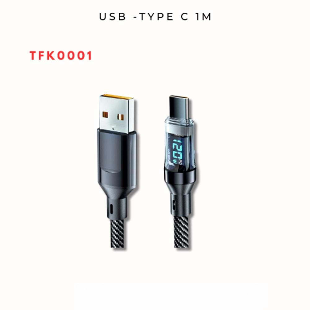 USB -TYPE C1M - Dijital Göstergeli