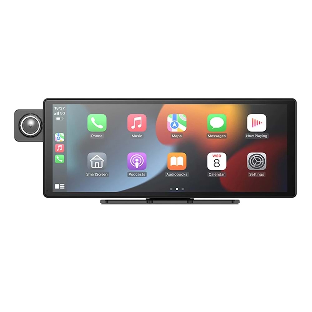 X3 Taşınabilir Kablosuz CarPlay Çok Dilli Araba Video Kaydedici Araba Kamerası Otomatik Kamera 10.26 inç Araba Cep Telefonu APP Kontrolü Araba Oynatıcısı