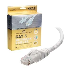 POWERMASTER KABLO.CAT5 20 METRE GRİ KUTULU