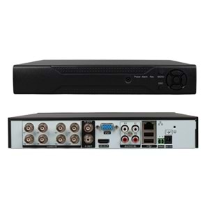 POWERMASTER PM-12181 8 KANAL 5MP DESTEKLİ 1080N AHD/ANALOG/TVI/CVI XMEYE DVR/XXVR KAYIT CİHAZI