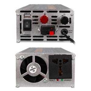 POWERMASTER PM-1000 12 VOLT - 1000 WATT ŞARJLI UPS'Lİ INVERTER