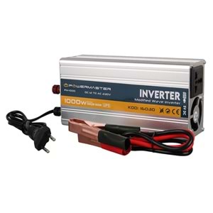 POWERMASTER PM-1000 12 VOLT - 1000 WATT ŞARJLI UPS'Lİ INVERTER