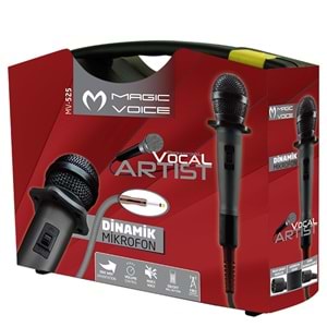 MAGICVOICE MV-525 DİNAMİK PROFESSIONAL KABLOLU EL MİKROFONU ( 4.5 MT KABLOLU )