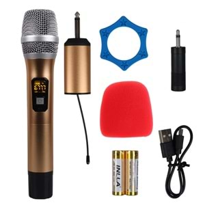 MAGICVOICE MV-1301E UHF EKRANLI 1 EL KABLOSUZ TELSİZ MİKROFON