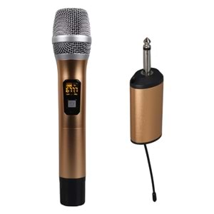 MAGICVOICE MV-1301E UHF EKRANLI 1 EL KABLOSUZ TELSİZ MİKROFON