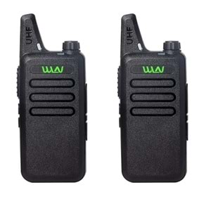 WLN PMR-446 16 KANAL 15 KM İKİLİ EL TELSİZİ ŞARJ ÜNİTESİ VE LİON BATARYA DAHİL(KULAKLIK 15731)