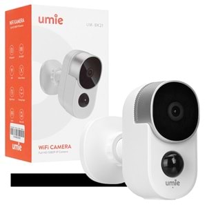 UMIE UM-BK21 BEYAZ 2MP TF KART 2 YÖNLÜ SES 6700 MAH BATARYA KABLOSUZ TUYA DESTEKLİ AKILLI IP KAMERA