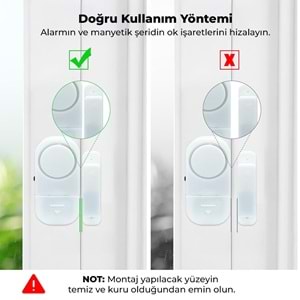 POWERMASTER PM-17795 MİNİ MANYETİK PENCERE VE KAPI GÜVENLİK ALARMI
