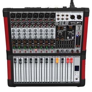 MAGICVOICE MV-A800 XF 8 CH-2X650 W-USB/BT POWER MİXER ANFİ