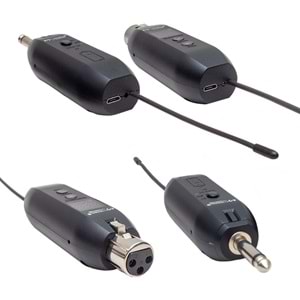 MAGICVOICE MV-19587 UHF GİTAR TİP KABLOLU MİKROFONU KABLOSUZ ÇEVİRİCİ (MİKROFON XLR'Lİ)