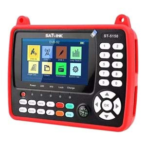 SATLINK ST-5150 FULL HD COMBO DVB-S/S2/C/T/T2 - 4.3'' EKRANLI GÖRÜNTÜLÜ HD UYDU YÖN BULUCU