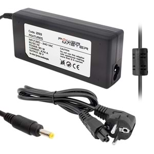 POWERMASTER 19 VOLT - 4.74 AMPER 4.8*1.7 UÇLU HP NOTEBOOK ADAPTÖR