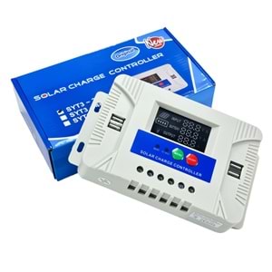 POWERMASTER PM-40A 12 VOLT - 24 VOLT - 40 AMPER 4 USB'Lİ DİJİTAL OTOMATİK SOLAR ŞARJ KONTROL REGÜLATÖRÜ