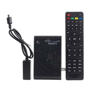 Riosat RHD-870 HD Çift Usb'li Mini Uydu Alıcısı Tkgs'li Dsplay Lı