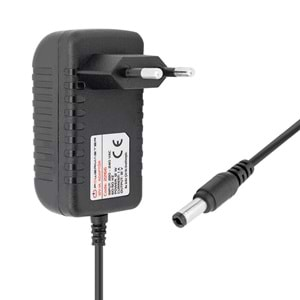 POWERMASTER PM-2266 12 VOLT - 1 AMPER 5.5*2.5 UÇLU PRİZ TİPİ MATKAP ŞARJ ADAPTÖRÜ