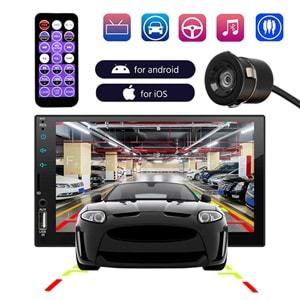 MAGICVOICE MV-24651 7 INCH CAR 2-DIN MP5 PLAYER MEKANİKSİZ DOUBLE OTO TEYP