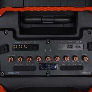 SHILE SL-10 1 EL + 1 YAKA MİKROFONLU KUMANDALI USB+SD+BT KUMANDALI 120 WATT TAŞINABİLİR SEYYAR ANFİ HOPARLÖR