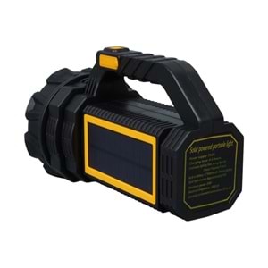 POWERMASTER W5190 SOLAR ŞARJLI EL FENERİ UZUN MESAFE IŞILDAK