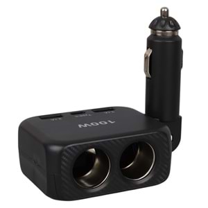 OLESSON 1655 12-24V TYPE-C + ÇİFT USB-A GİRİŞLİ 100W 2'Lİ ARAÇ ÇAKMAK ÇOKLAYICI