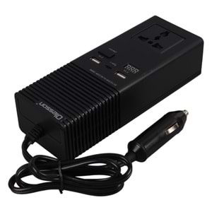 OLESSON 1665 DC 12-24V 200W OTO ARAÇ POWER İNVERTER EK ÇAKMAK GİRİŞİ - TYPE-C - ÇİFT USB - 220V ÜNİVERSAL PRİZ