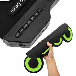 MAGICVOICE G3002R 7 PED GÖKKUŞAĞI RENKLİ ELEKTRONİK ROLL UP DAVUL KİTİ