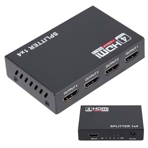 ROSE HDMI-104 1080İ-1080P 3D 1X4 PORT HDMI 1.4V DAĞITICI SPLITTER ÇOKLAYICI